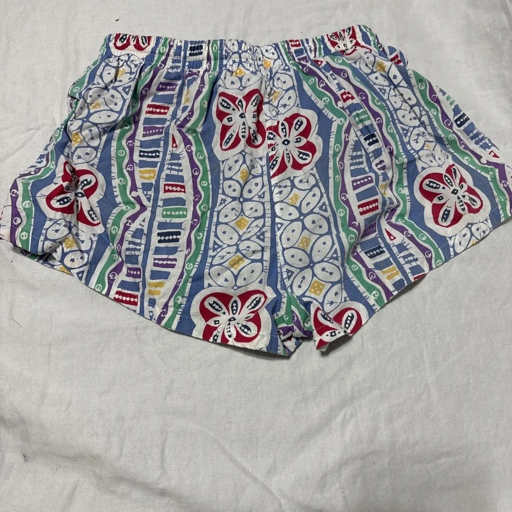 Gazelle New York Men's Print Short Shorts Sz‎ 2 (see measurements) RARE Vintage